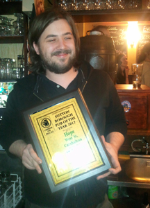 Rowan with CAMRA Croydon & Sutton Pub of Year 2012